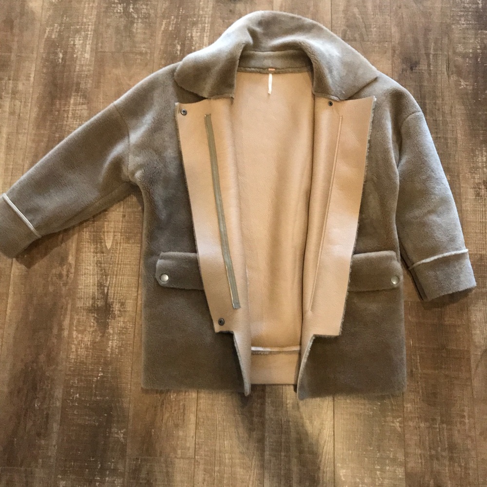 Free people 3/4 length coat